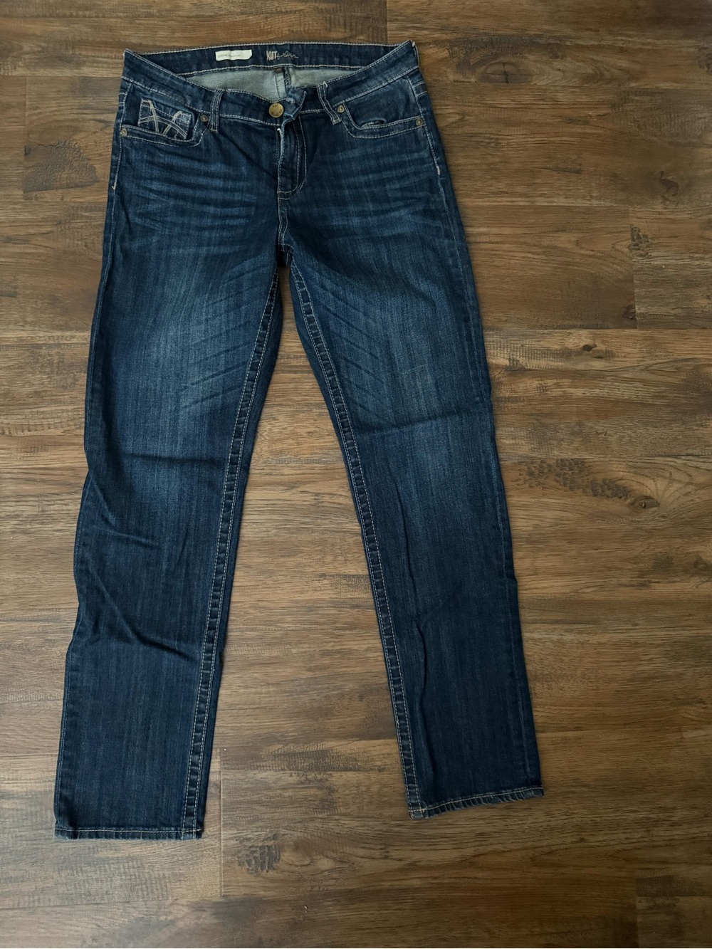 Kut from the Kloth Dark Wash Straight Leg Jeans
